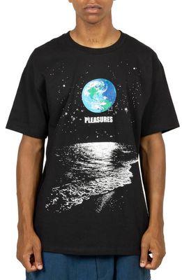 PLEASURES Rent Graphic T-Shirt in Black