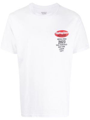 Pleasures Rolling Stone logo-print T-shirt - White