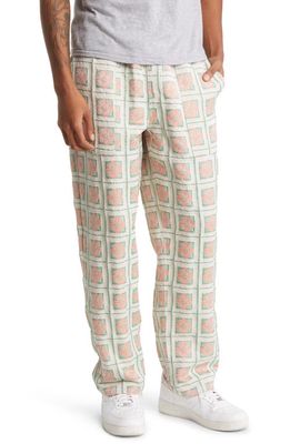 PLEASURES Slippy Print Pants in Cream/Multi