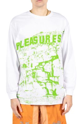 PLEASURES THC Long Sleeve Graphic Tee in White