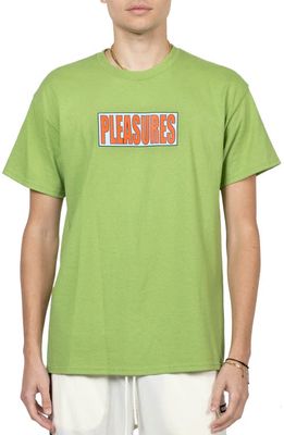PLEASURES Thirsty Cotton Graphic T-Shirt in Kiwi