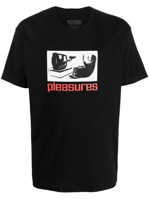 Pleasures TV graphic print T-shirt - Black