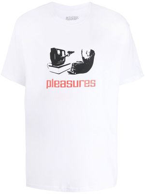 Pleasures TV graphic print T-shirt - White