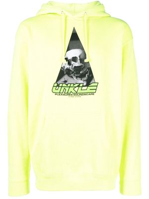 Pleasures Unkle graphic-print pullover hoodie - Yellow