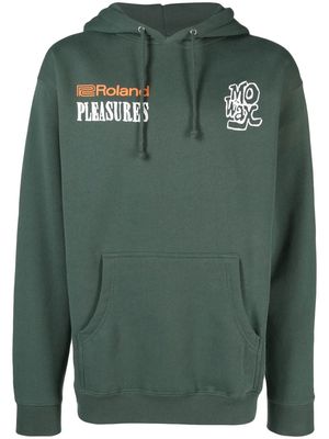 Pleasures x Roland graphic print hoodie - Green
