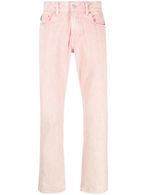 Pleasures x Sonic Youth washing machine mid-rise straight-leg jeans - Pink