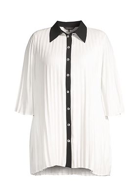 Pleated Collared Shirt
