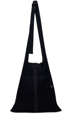 Pleats Please Issey Miyake Black Drawstring Shoulder Bag