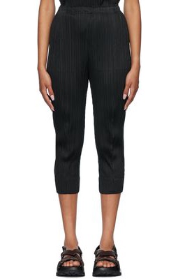 Pleats Please Issey Miyake Black Monthly Colors July Trousers
