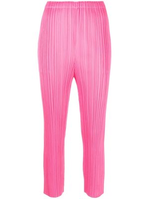 Pleats Please Issey Miyake Bouquet Colors pleated trousers - Pink