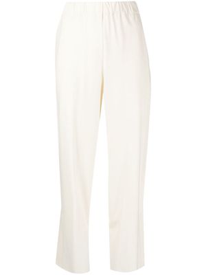 Pleats Please Issey Miyake cropped-leg trousers - White