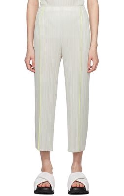 Pleats Please Issey Miyake Gray Sway Trousers