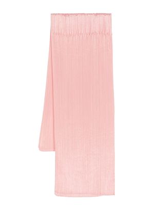 Pleats Please Issey Miyake Madame-T October pleated stole - Pink