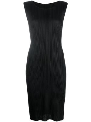 Pleats Please Issey Miyake Merry plissé sleeveless dress - Black