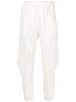 Pleats Please Issey Miyake Monthly Colors January high-rise plissé trousers - Blue