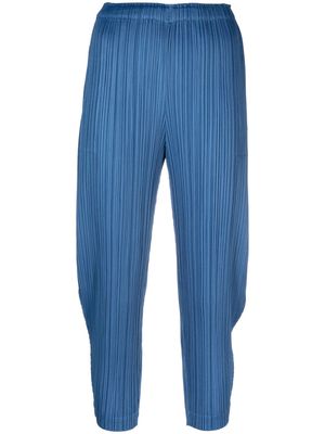 Pleats Please Issey Miyake Monthly Colors January plissé trousers - Blue