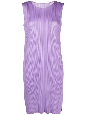 Pleats Please Issey Miyake Monthly Colors:March sleeveless dress - Purple