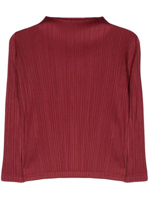 Pleats Please Issey Miyake Monthly Colors: November Carmine top - Red