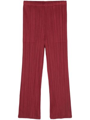 Pleats Please Issey Miyake Monthly Colors: November trousers - Red