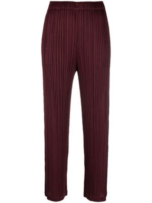 Pleats Please Issey Miyake Monthly Colours October pleated trousers - Purple