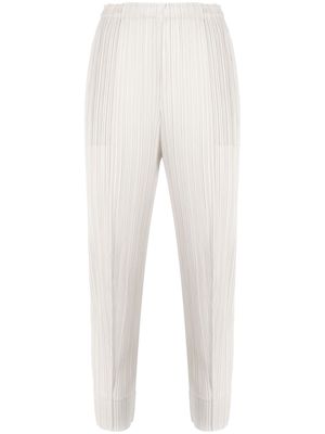 Pleats Please Issey Miyake Monthly Colours September pleated trousers - Neutrals