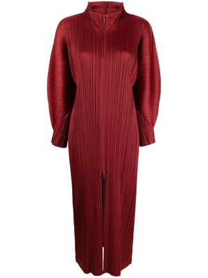 Pleats Please Issey Miyake November plissé midi dress - Red