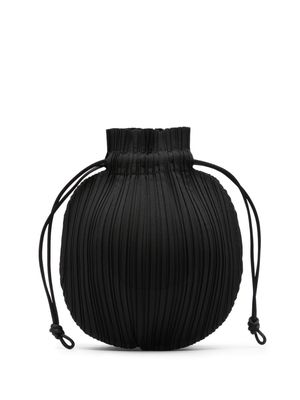Pleats Please Issey Miyake round pleated tote bag - Black