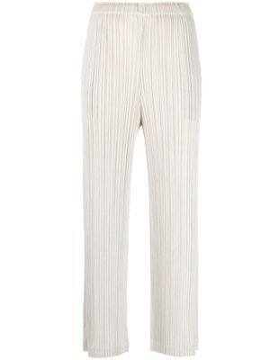 Pleats Please Issey Miyake Thicker 2 straight-leg trousers - Neutrals