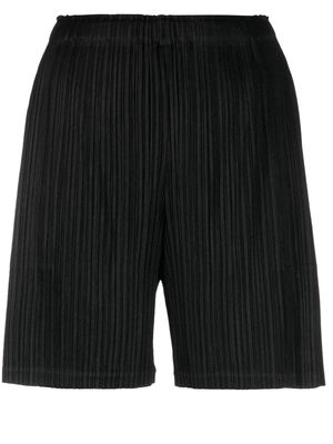 Pleats Please Issey Miyake Thicker Bottoms 1 pleated shorts - Black