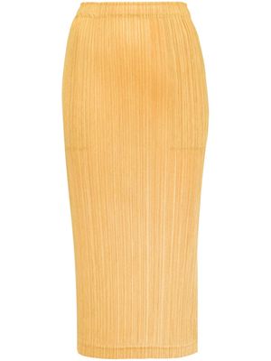 Pleats Please Issey Miyake Thicker Bottoms 1 plissé skirt - Yellow