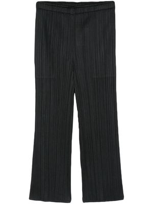 Pleats Please Issey Miyake Thicker Bottoms slim-cut trousers - Black
