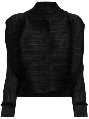 Pleats Please Issey Miyake Thicker Bounce cropped jacket - Black