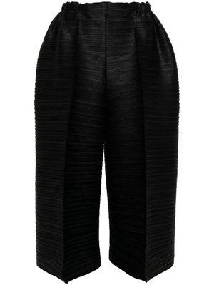 Pleats Please Issey Miyake Thicker Bounce cropped trousers - Black
