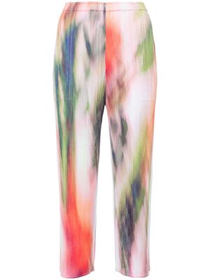 Pleats Please Issey Miyake Turnip & Spinach plissé trousers - Multicolour