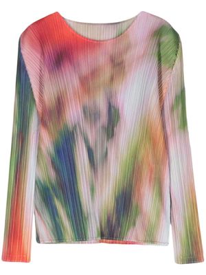 Pleats Please Issey Miyake Turnip & Spinach top - Pink