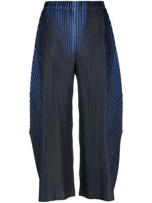 Pleats Please Issey Miyake wide-leg pleated trousers - Blue