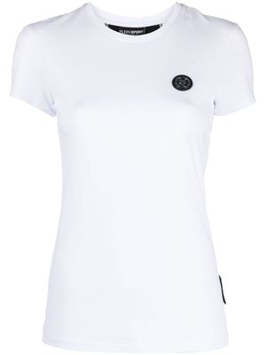 Plein Sport appliqué logo cotton T-shirt - White