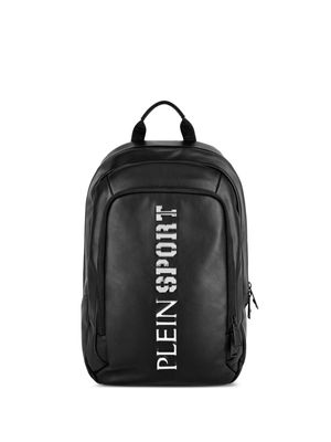 Plein Sport Arizona logo-lettering backpack - Black