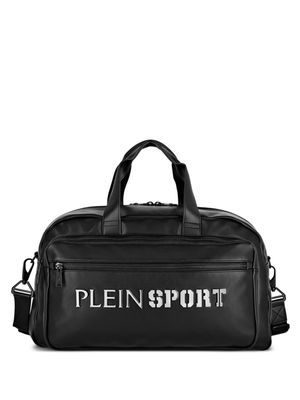 Plein Sport Arizona logo-lettering duffle bag - Black