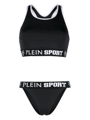 Plein Sport Baroque Tiger bikini set - Black