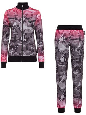 Plein Sport camouflage-pattern jogging tracksuit - Pink