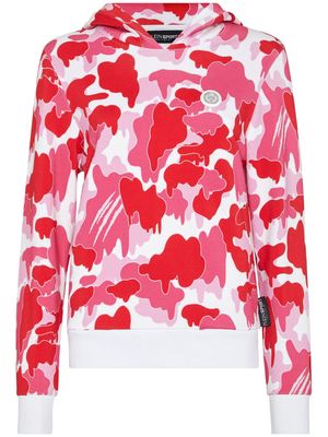 Plein Sport camouflage-print hoodie - Pink