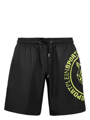 Plein Sport Carbon Tiger swim shorts - Black