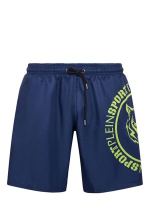 Plein Sport Carbon Tiger swim shorts - Blue