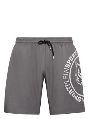 Plein Sport Carbon Tiger swim shorts - Grey