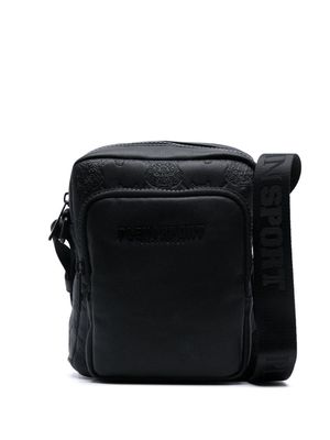 Plein Sport debossed-tiger cross body bag - Black