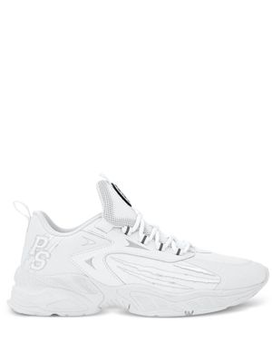 Plein Sport Lo-Top logo-print sneakers - White