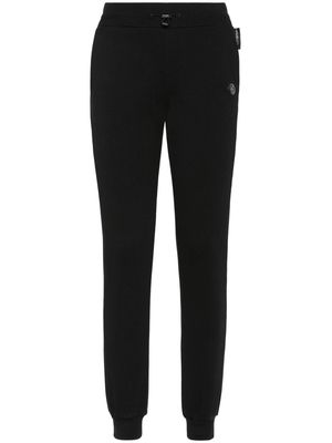 Plein Sport logo-embroidered track pants - Black