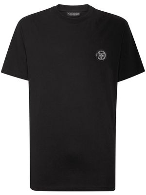 Plein Sport logo patch T-shirt - Black