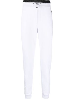 Plein Sport logo-patch track pants - White